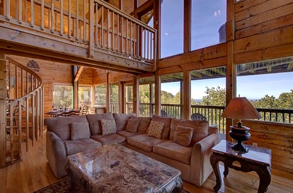 Stunning Mountain View Cabin with Hot Tub & Game Room near Pigeon Forge, Sevierville TN - Sevierville, Tennessee - glamping.directory