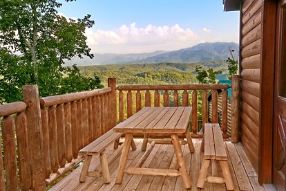 Great Smoky Mountains Cabin with Epic Views and a Hot Tub - Sevierville, Tennessee - glamping.directory
