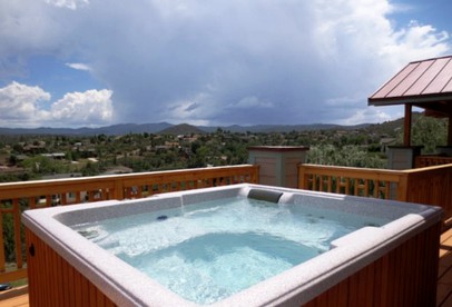 Marvelous Cabin Rental with Hot Tub and Game Room in Prescott, Arizona - Prescott, Arizona - glamping.directory