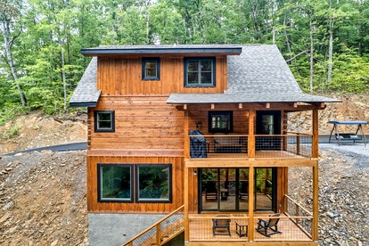 Enchanting Cabin with Game Room, Indoor Pool and Porch in Tennessee - glamping.directory