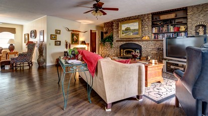 Lovely Cottage Rental with Waterfall on San Gabriel River near Austin, Texas - glamping.directory