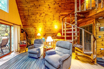 Heavenly Lake A-Frame with Modern Interior in Maine - Greenville, Maine - glamping.directory