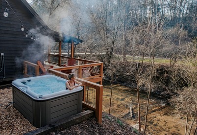 Hygge Hollow Cabin on Fightingtown Creek in Blue Ridge, GA - Blue Ridge, Georgia - glamping.directory