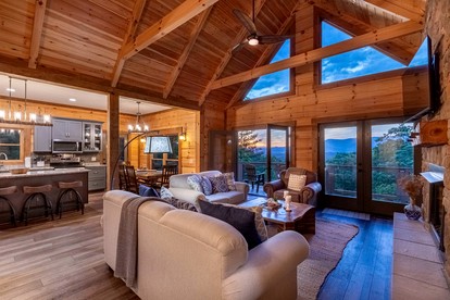 Luxury Lakeview Cabin with Theatre & Game Room near Fontana Lake, Bryson City NC - Bryson City, North Carolina - glamping.directory