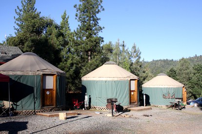 Cozy Family-Friendly Yurts with Shared Pool near Yosemite National Park - glamping.directory