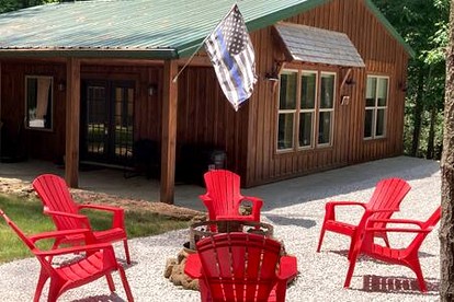 Rustic Lofted Cabin with Hot-Tub in Indiana - glamping.directory