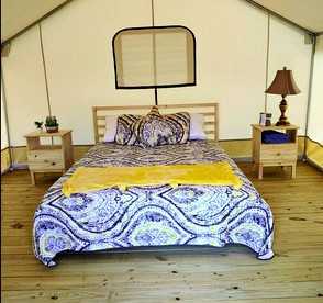 Gorgeous Safari Tent Perfect for an Eco Glamping Getaway in Coldspring, Texas - Coldspring, Texas - glamping.directory