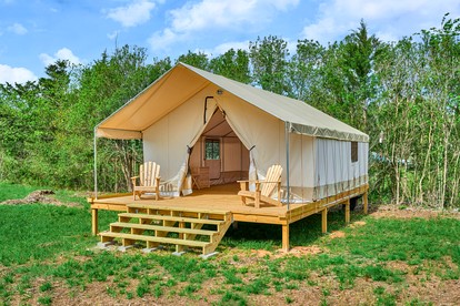 Gorgeous Safari Tent Perfect for an Eco Glamping Getaway in Coldspring, Texas - glamping.directory