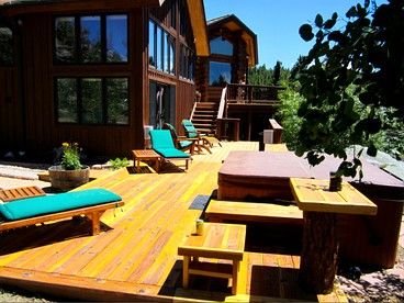 Ranch Cabin for Groups with Hot Tubs and Home Theater in Rocky Mountains of Colorado - glamping.directory