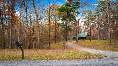 Cute Wooden Cabin Nestled Among Trees in Mentone, Alabama - Mentone, Alabama - glamping.directory