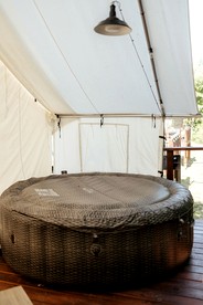 Beautiful Safari Tent for an Unforgettable Glamping Getaway near Center Hill Lake in Tennessee - Silver Point, Tennessee - glamping.directory