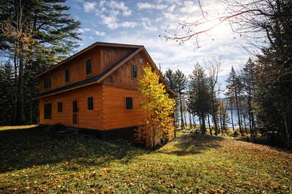 Impressive Cabin with Stunning Forest Sights in Lily Bay Township, Maine - glamping.directory