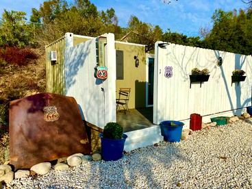 Cozy Container in Devore Heights, California, for Glamping Getaways on Route 66 - glamping.directory