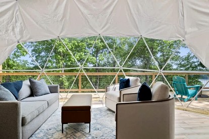 Fully-Equipped Lake Dome with Beautiful Interior and Exterior in Tennessee - Smithville, Tennessee - glamping.directory